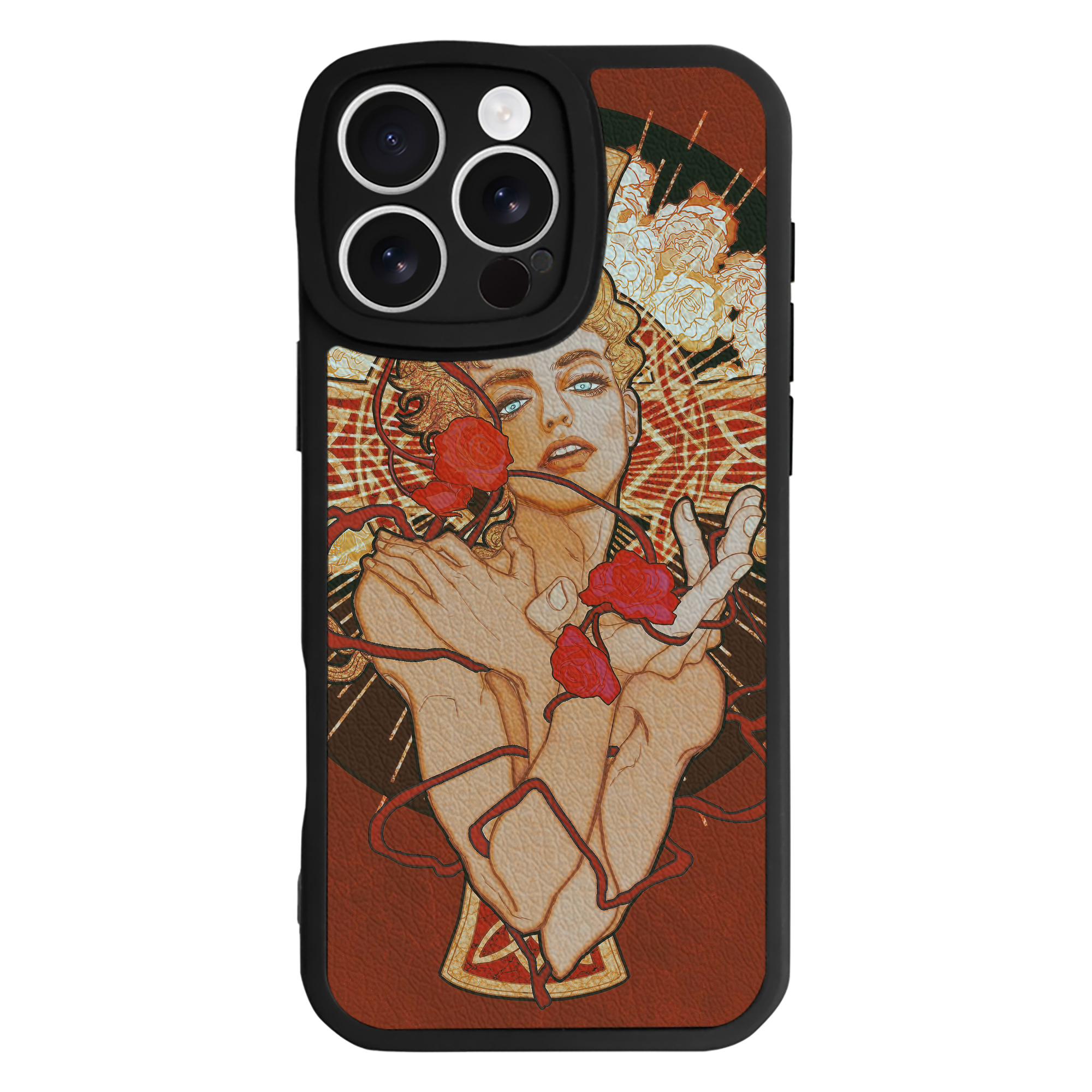 （画像用） ジョジョの奇妙な冒険 JoJo's Bizarre Adventure 【iPhone 16シリーズ対応】シリコンスマホケース（レザー調） 材質：シリコン